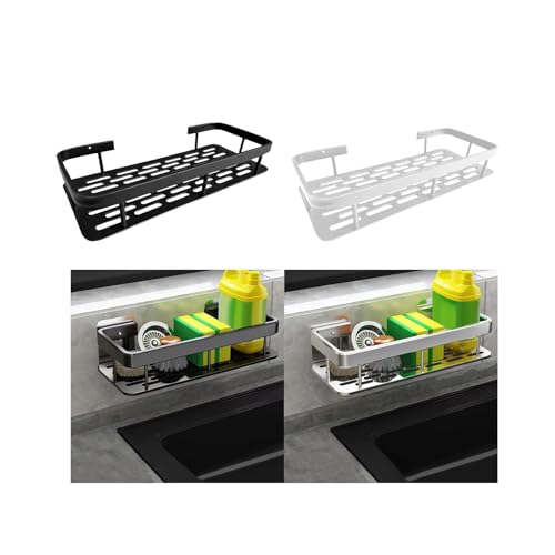 Image of CLUB BOLLYWOOD Kitchen Sink Organizer Rustproof Non Slip Drain Basket Sink Rack for Counter Black| Kitchen, Dining & Bar | Racks & Holders| Racks & Holders|1 Sink Organizer