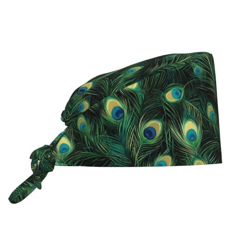 Image of Adjustable Scrub Cap with Sweatband, Breathable Working Hat for Men /Women