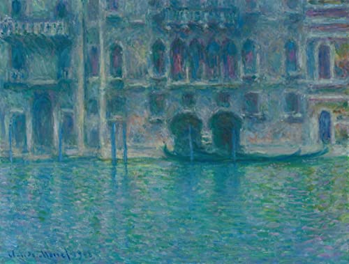 Art tableau Palazzo Da Mula Claude Monet affiche impression d'art sur toile 60x90cm