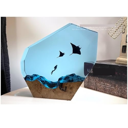 Sculpture de plongée sous-marine résine décoration table maison bureau