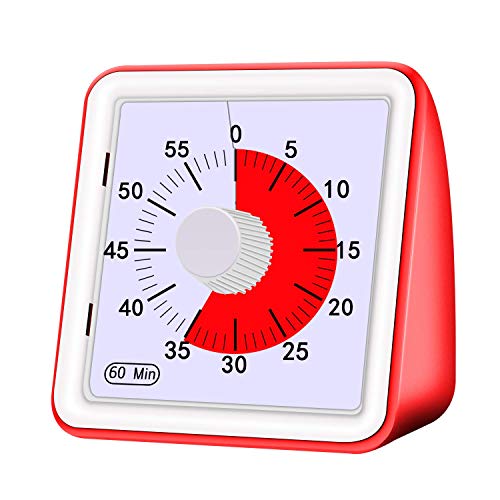 Visual Timer, Analog Countdown Timer Reading Timer Quiet Counting Time Management Tool