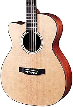 Martin 000CJr-10EL Junior Series Left-Handed Acoustic-Electric Guitar, Natural w/Gig Bag