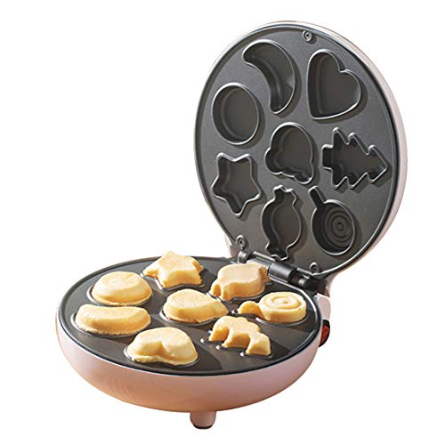 LTLWSH Máquina para Hacer Cupcakes, Cake Pop Maker, diseño de Dibujos Animados, Control Termostático de Doble CRA Mango Fresco con Indicador