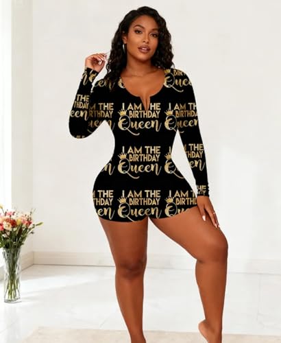 MissShorthair Onesies Women Sexy, Cute Onesie Pajamas for Women Long Sleeve Cookie Monster Large4