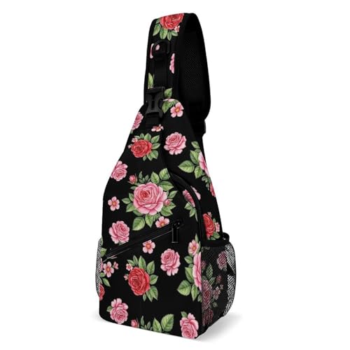 Sac bandoulière fleurs léger idéal pour voyager et explorer la nature en camping