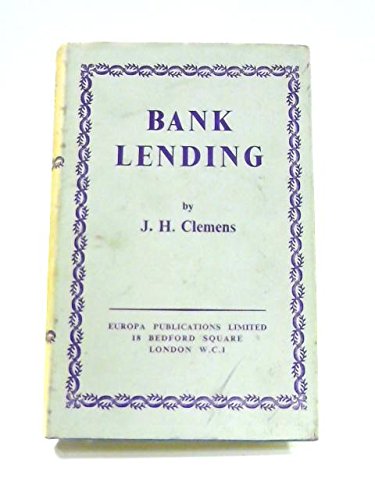 Bank Lending B0026C7VKC Book Cover