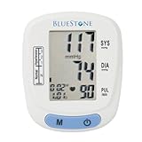 Bluestone Automatic Wrist Blood Pressure Monitor with Digital LCD Display Screen- BP and Pulse Monitoring with Adjustable Cuff and Storage Case