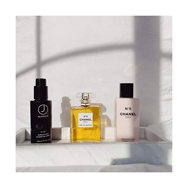 J Beverly Hills Platinum 5 In 1 Leave-in Styling Emulsion Cream with Argan Oil for Heat Protection, (3.4 Oz)