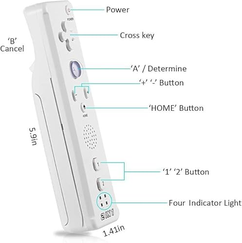 Modeslab Y-D002-185 X 4 Wii Remote, 4 Packs Wii Motion Plus Controller thumb #4