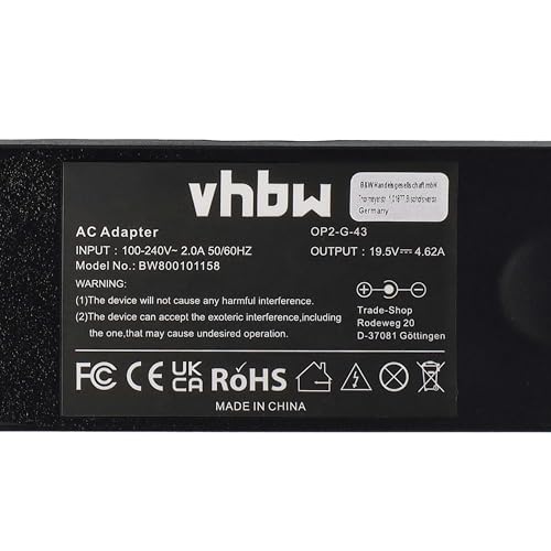 Chargeur 90W vhbw pour ordinateur portable Dell et notebook