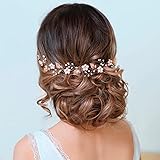 Strass-Stirnbänder mit einer Länge von 30 cm. Dieses Hochzeits-Stirnband ist geeignet für Bräute und Brautjungfern, besonders für langes und dickes Haar für Frauen und Mädchen.