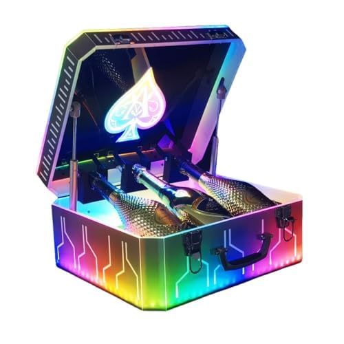 Amazon.co.jp: LEDディスプレイ シャンパンケース アタッシュケース