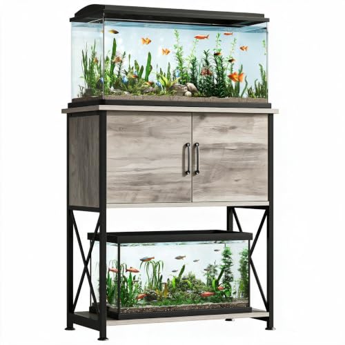 Herture 20-29 Gallon Aquarium Stand Metal Frame...