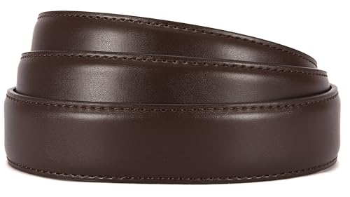 Image of CHAOREN Ratchet Belt Strap Only 1 1 /4 inch, Replacement Leather Belt for 32mm Buckle