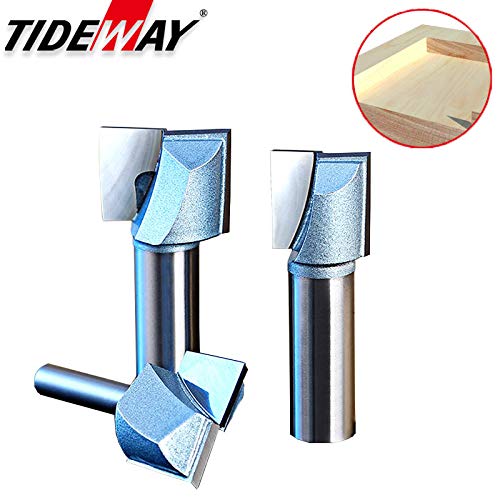 1/2-Inch Shank 7/8-Inch Cutting Dia Double Flute Carbide Tipped Cleaning Bottom Router Bit Woodwork Cutter For Cnc #TOP3