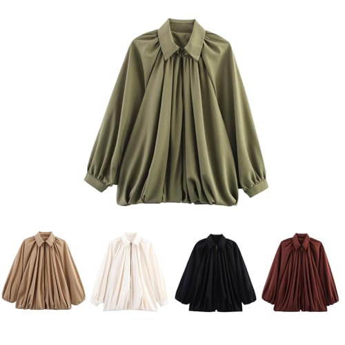 Womens Bomber Jacket for Casual Oversized Long Sleeve Zip Coats Lightweight Comfortable Mock Neck Tops for Streetwear