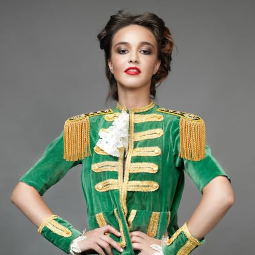 Image of SUPERFINDINGS 2 Pcs Shoulder Epaulettes Fashion Tassel Shoulder Badge Detachable Tassel Chain Punk Fringe Jewelry Pins Tassels Chain Shoulders Badge for Men Women Jacket Suit Cosplay,Blue