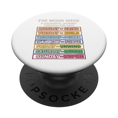 Días audaces, historias impresionantes una semana con estilo. Regalo novedoso. PopSockets PopGrip Adhesivo