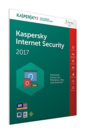 Preisvergleich Produktbild Kaspersky Internet Security 2017 3 Geräte - [Code in Box] (Frustfreie Verpackung)