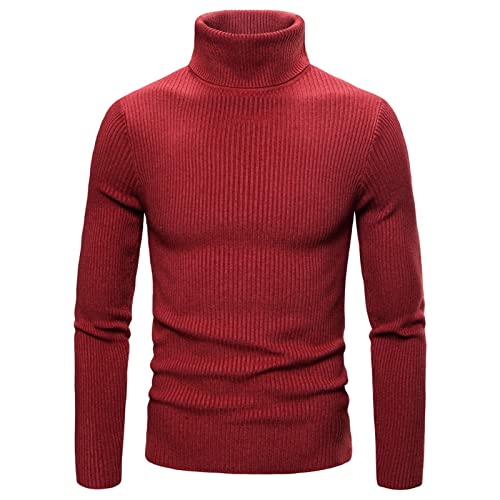 Camiseta térmica para Hombre, Camisetas de Manga Larga con Cuello Alto para Hombre, Camisetas básicas de Manga Larga, Jersey, Talla S M L XL 2XL