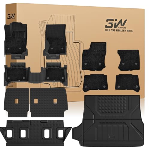 Image of 3W Floor Mats & Carpets for Toyota 4Runner 2025-2027 5-Seat Non-Hybrid