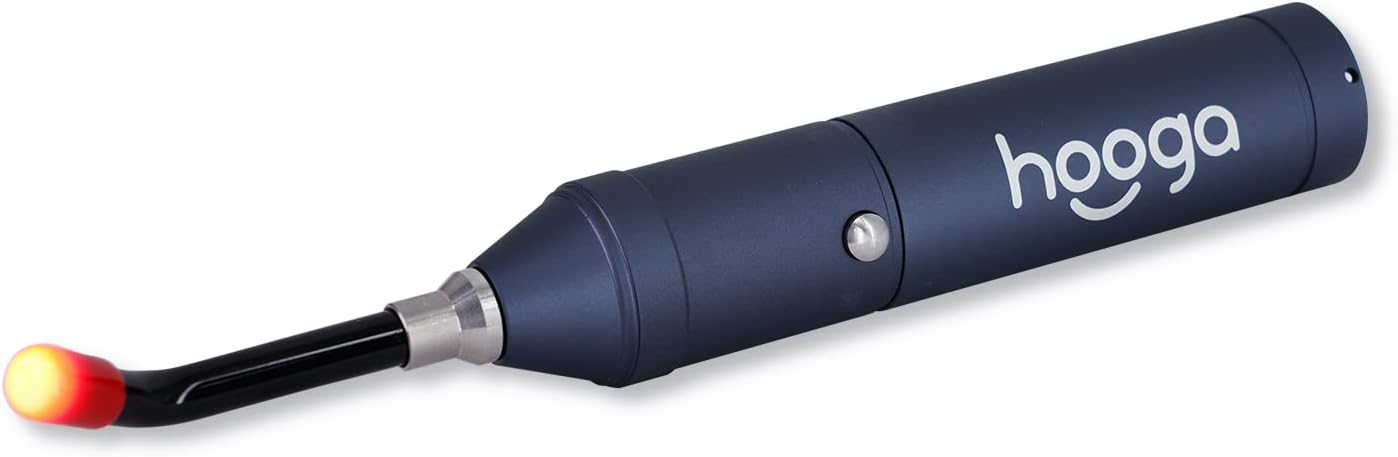 Hooga Light Therapy Torch Device with attachment emitting red and near infrared light