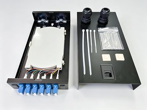 Boîte de distribution fibre optique LC monomode 12 cœurs pour coffret de communication mural