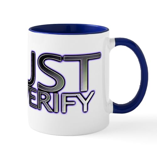 CafePress Trust But Verify Copy Mugs 11 oz (325 ml) Ceramic Coffee Mug