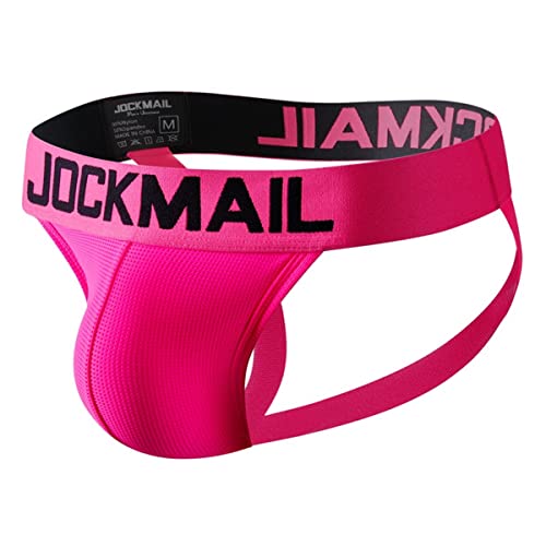 JOCKMAIL Mens Briefs Jock Strap Rainbow Breathable Men Sport Underwear Jockstrap for Gym Sport