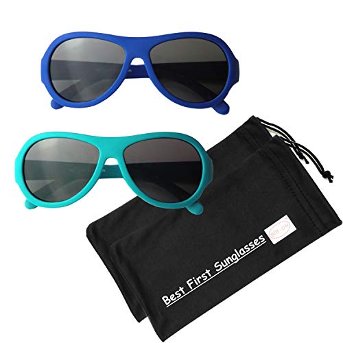 Top Flyer 2 Pack– Baby, Toddler's First Sunglasses for Ages 1-2 Years2