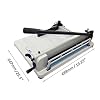 HFS(R) 17 Blade A3 Heavy Duty Guillotine Paper Cutter - A3, 17'' Blade, 400 Sheet Capacity, Solid Steel Construction with Replacement Cutting Stick and Blade