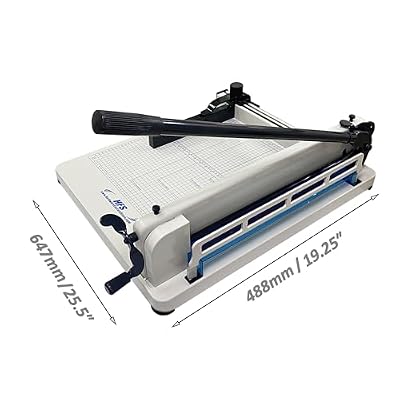 HFS(R) 17 Blade A3 Heavy Duty Guillotine Paper Cutter - A3, 17'' Blade, 400 Sheet Capacity, Solid Steel Construction with Replacement Cutting Stick and Blade