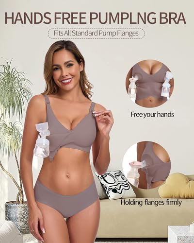 Vinfact Hands Free Pumping Bra Adjustable Breast-Pumps Nursing Bras Comfort Maternity Breast Pump Bra2