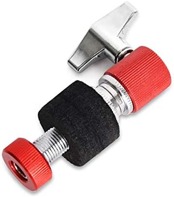 Facmogu Standard Hi-Hat Clutch, Fit for 7mm Rod, Aluminum Alloy Hi Hat Clutch Hi-hat Stand Post Jazz Drum Clutch for Hi Hat Drop Clutch Cymbal Jazz Drum Parts Accessories - Red