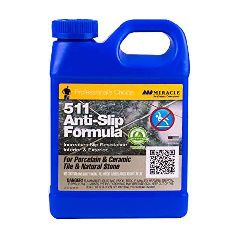 Miracle Sealants ANTISLIP6 511 Anti Slip Penetrating Sealers, Quart, Clear, 32 Fl Oz Cover