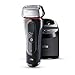Produktbild Braun Series 5 Elektrorasierer 5070cc, mit Reinigungs- und Ladestation, Reise-Etui, schwarz/rot