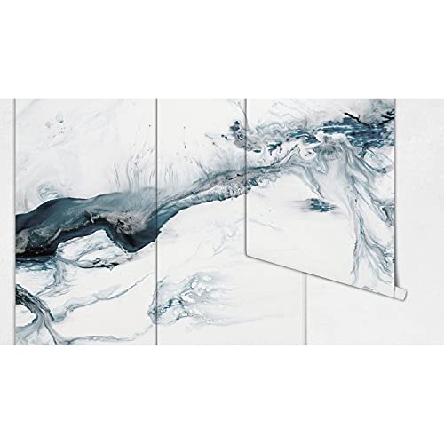 Papier peint haut de gamme Coloray 250x250cm texture latex effet marbre fluide - 5