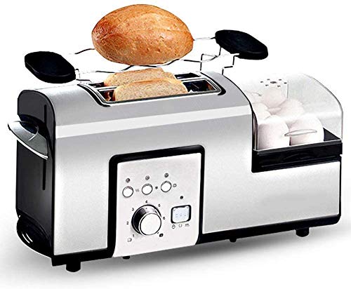 Herd, Toaster 2 Scheiben Edelstahl Toaster Sandwich Brotbackautomaten Einstellung Auftau-Funktion/Nachheizung/Abbestellung, Krume Removable 2020