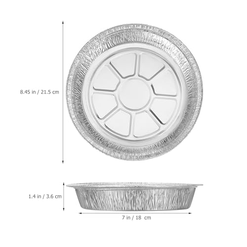 Moules ronds en aluminium jetables 20 cm pour cuisson et conservation