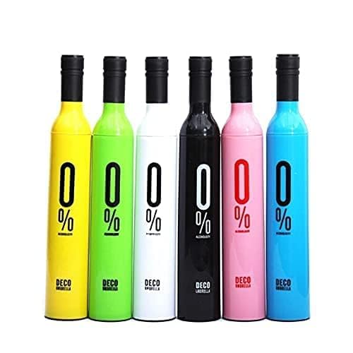 Mini Bottle Umbrella | Automatic Open Close Folding Travel Umbrella with UV Protection | Compact Portable Waterproof Wind-Resistant Umbrella for Men, Women, Office, Car & Daily Travel-image-16
