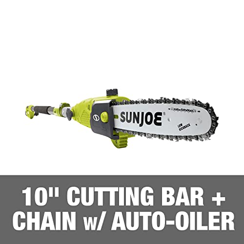 Sun Joe Swj803E 10 Inch 8.0 Amp Electric Multi-Angle Pole Chain Saw, Green #TOP1