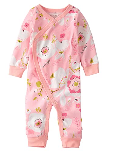 Little Planet by Carter's Baby Girls' Organic Cotton Wrap Sleep & Play, Pink Floral, Newborn