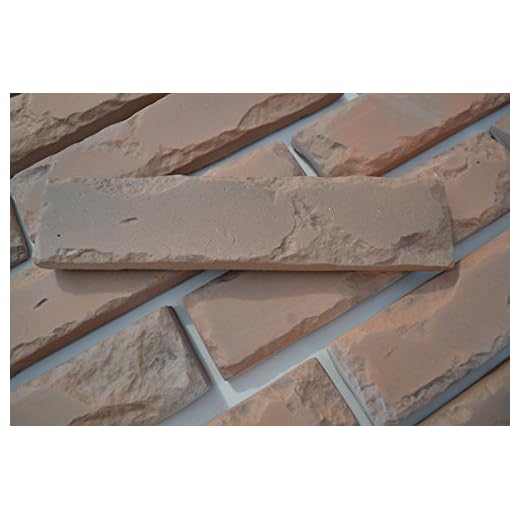 24 pcs MOLDS Antique Brick Veneer for Concrete Plaster Wall Brick Tiles #W08
