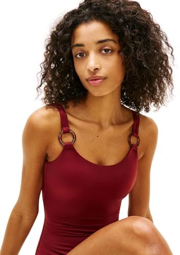 Tommy Hilfiger Damen Scoop Back Op Uw0uw06480 Badeanzug mit U- Rücken, RED (Liberty Red), XL-3