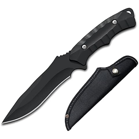 TIMKOSS Survial Jagdmesser aus einem stück Stahl gefertigt Cover