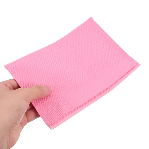 Nappes jetables en pâte à bois rose légères et portables de table - 3