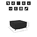 Amazon Basics Outdoor Square Patio Fire Pit or Table Cover, 44 Inch, Black