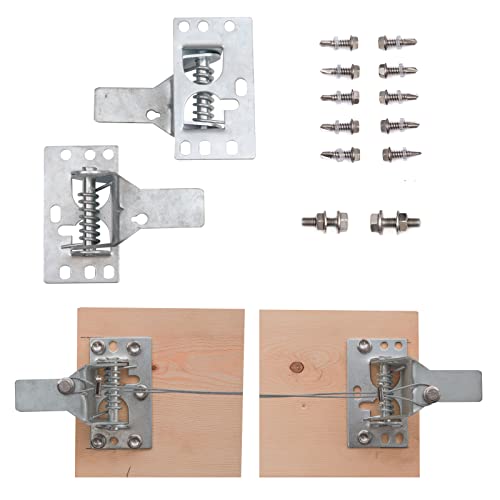 Garage Door Lock Kit With Spring Latch （Including All Hardware） Garage Door Lock Set Fits 1-3/8" Through 2" Thick Doors(Random Keyed) For Single/Double Max Width To 18Ft #TOP5