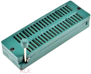 2PCS Green Gold DIP40 Universal ZIF Zip IC Socket 40P DIP CHIP Test Adaptor 40 PIN dip-40 40PIN 2.54MM Pitch 240-6182 Connector