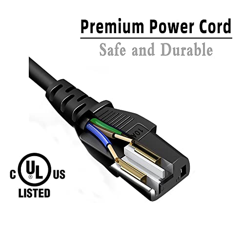 Amplifier Power Cable Cord Compatible Guitar Amp, Ion Ipa76C Ipa76A Ipa76S Ipa23 Block Rocker, Block Party & Live, Job Rocker, Explorer Portable Speaker System 3-Prong Wall Power Cable Plug #TOP2